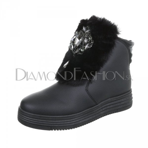 Exkluzívne topánky s kožušinou Black Diamond
